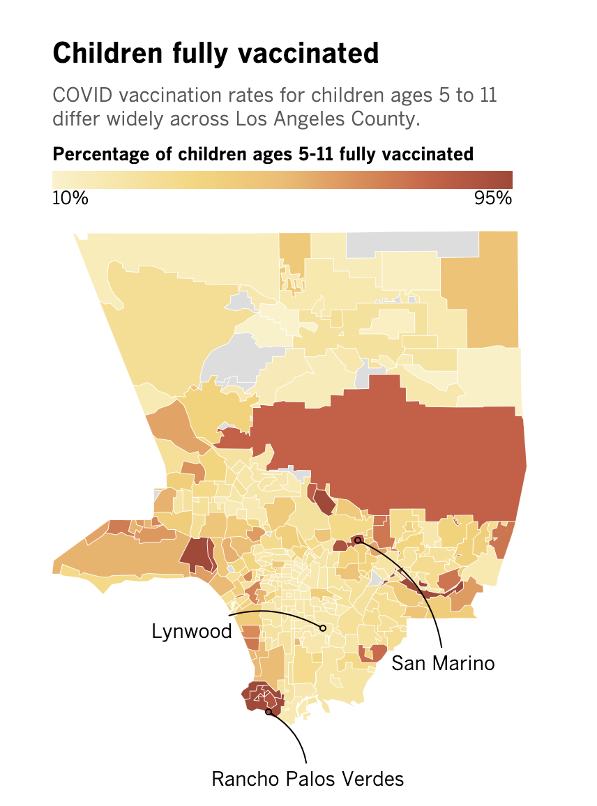 Only 30% of L.A. County kids are vaccinated, months after COVID shots became available