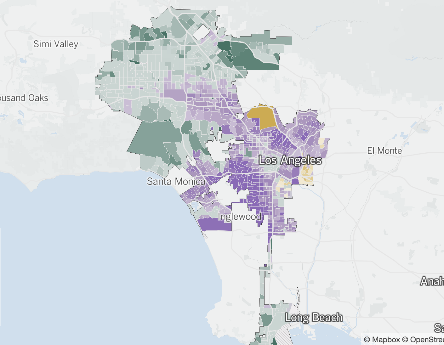 Whom did your neighborhood vote for in the L.A. mayoral primary?
